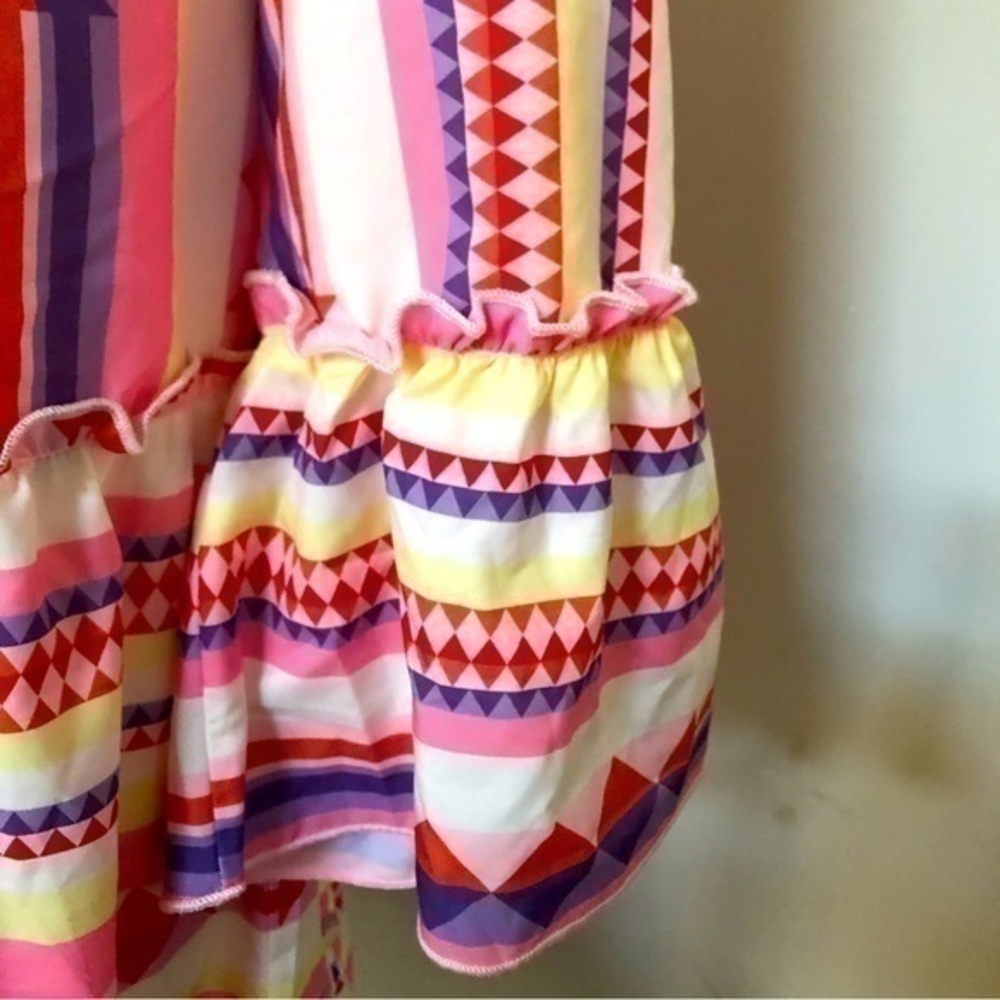 NWT Made with love ❤️ Vibrant Colorful Full Sleeve Dress Size L - Picture 6 of 6